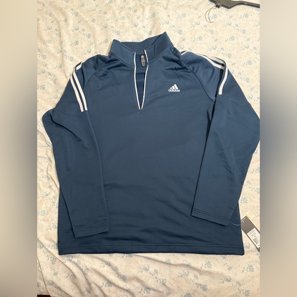 Men's Adidas 1/4 Zip Golf Pullover - Picture 1 of 2